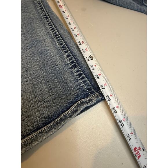 T.K. Axel Blue Jeans "Weston" Vintage Boot Light Distressed size 38X30 - Picture 4 of 9